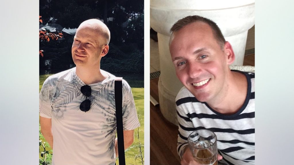 Pictures of two of the victims of the Reading attack, James Furlong and Joe Ritchie-Bennett.